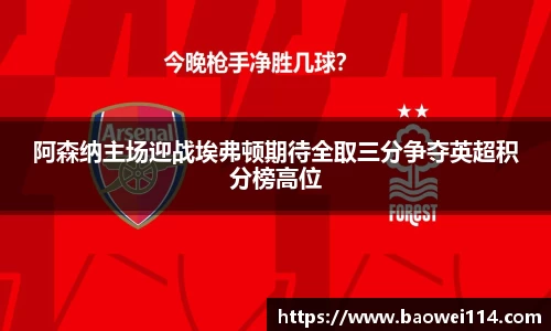 阿森纳主场迎战埃弗顿期待全取三分争夺英超积分榜高位